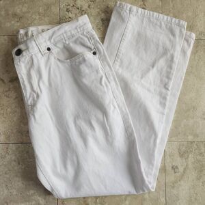 W11 Converse white denim jeans